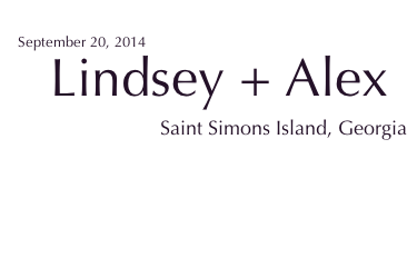 Lindsey and Alex Blog Template